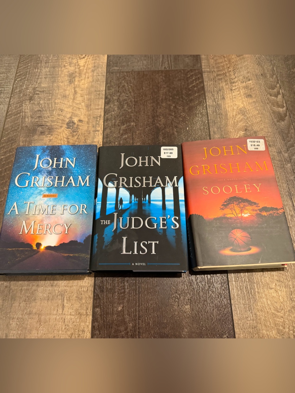 Lot of 3 John Grisham Book Set time for mercy Sooley the judge's list hardcover